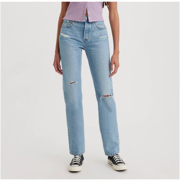 Levi's 501 High Rise Straight Leg Tailored Fit Straight-Leg Jeans 30x30 NWT - Picture 1 of 6